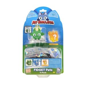 PhatMojo, Pet Simulator X Series 1 Fidget Pets 4-Pack w/ Epic DLC Code,